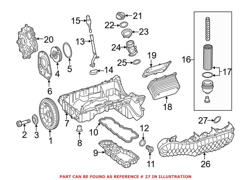Mercedes Engine Intake Manifold Gasket 1771410180 Genuine MercedesBenz